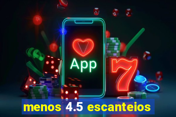 menos 4.5 escanteios